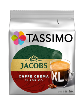 Tassimo Jacobs Caffe Crema Classico XL, 16 XL­ Portionen, 132g